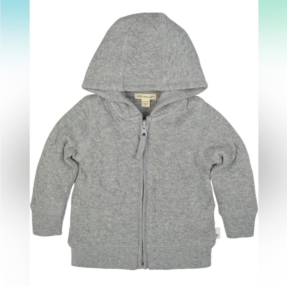 Burt’s Bees Baby Gray Hoodie, Size 12 months